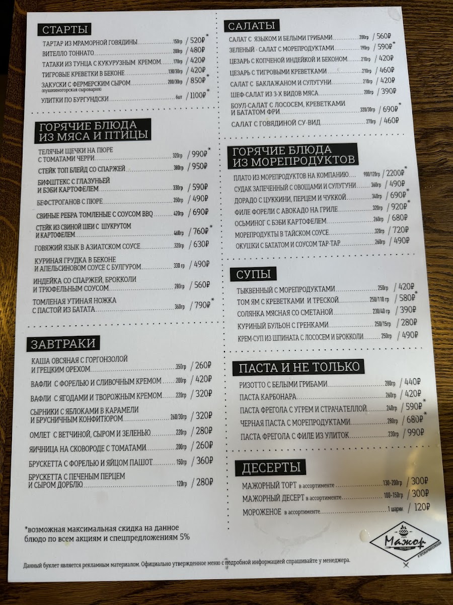 Menu Restobar 'major'-1